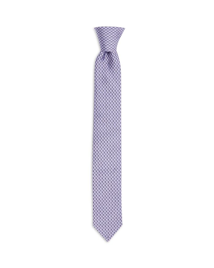 HUGO Micro Check Silk Skinny Tie | Bloomingdale's