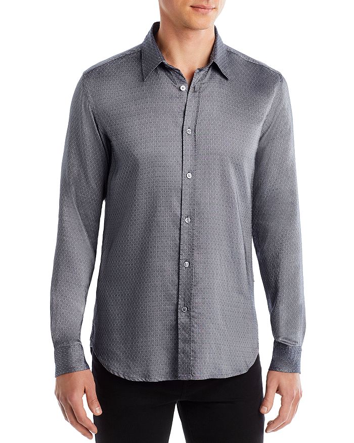 BOSS Roger Slim Fit Button Front Shirt | Bloomingdale's