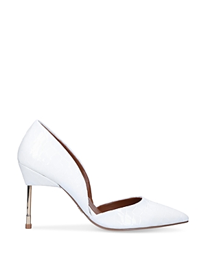 Kurt Geiger Women's Bond 90 Pointed Toe Slip On Pumps In White