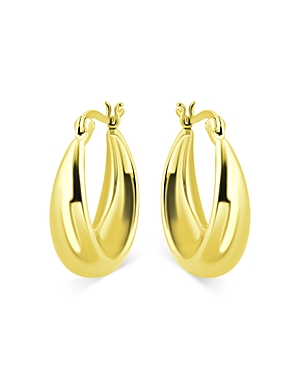 Aqua Graduated Oval Hoop Earrings in 18K Gold-Plated Sterling Silver - 100% Exclusive