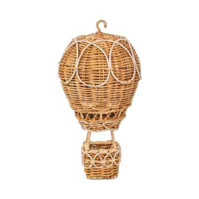 Juliska - Provence Rattan Whitewash Small Hot Air Balloon Basket