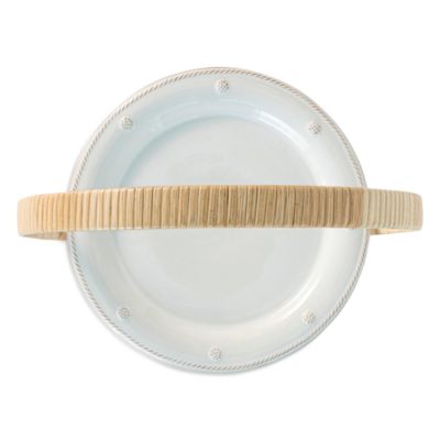 Provence Rattan Whitewash Two Tiered Server