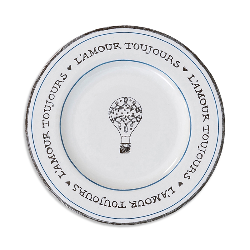 Juliska L'amour Toujours Cocktail Plate In Whitewash