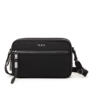 Shop Tumi Voyageur Langley Crossbody Bag In Black/gunmetal