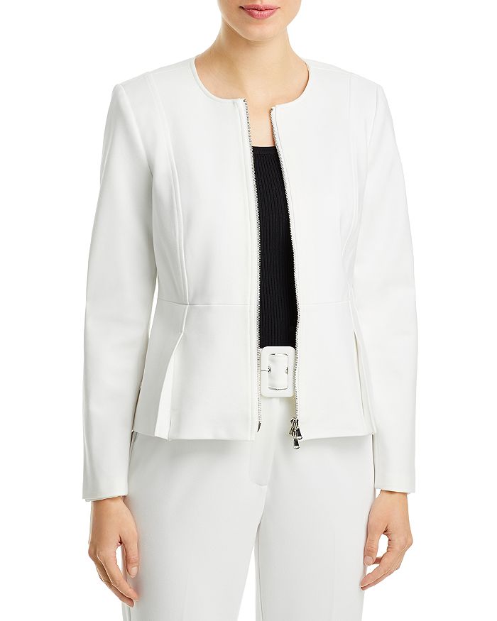 T Tahari Paneled Peplum Jacket Bloomingdale s