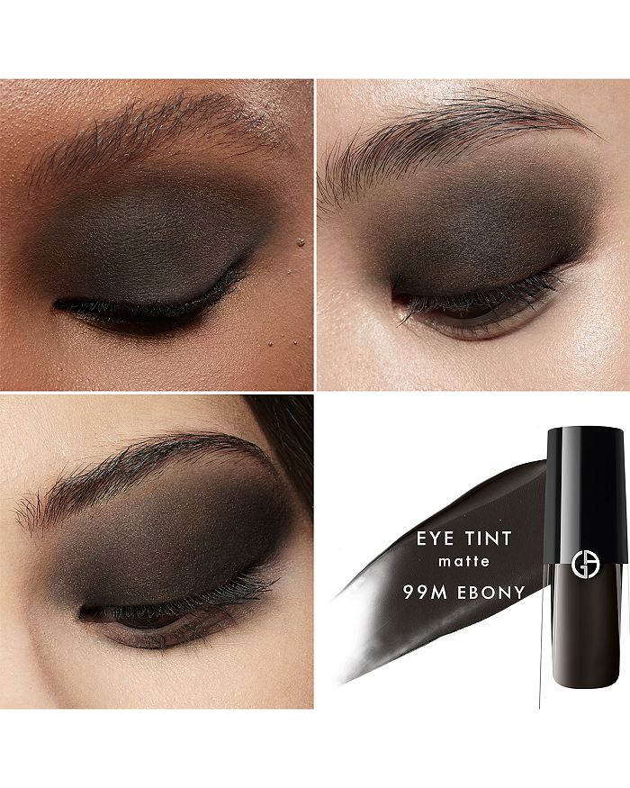 Shop Armani Beauty Eye Tint Long-lasting Liquid Eyeshadow In 99m Ebony (deep Black Matte - Matte Finish)