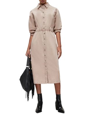ALLSAINTS Osa Denim Midi Dress | Bloomingdale's Women