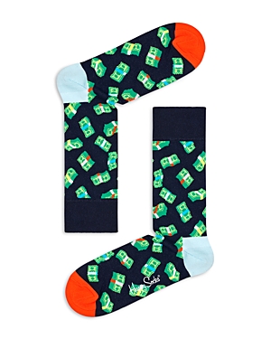 Happy Socks Money Money Socks In Navy