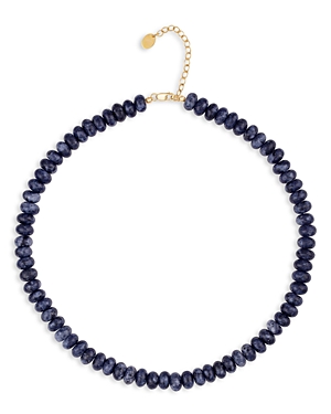 Alexa Leigh Deep Blue Opal Beaded Necklace In 14k Gold Filled, 15-17