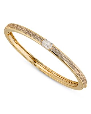 Nadri Tennis Pave Hinge Bangle Bracelet