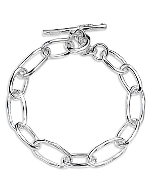 Ippolita Sterling Silver 925 Classico Faceted Oval Link Bracelet