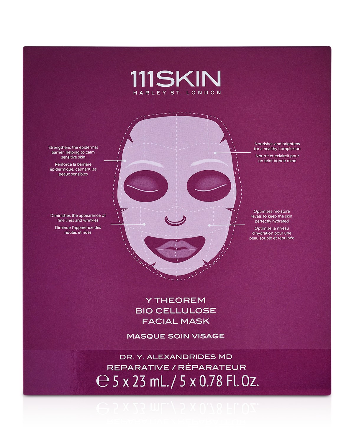 111skin 111SKIN Y Theorem Bio Cellulose Facial Mask Box, 5 Piece