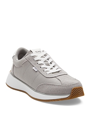 Trivial ål Latterlig Toms Women's Wyndon Lace Up Low Top Jogger Trainers In Grey | ModeSens
