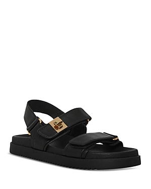 Steve Madden Mona Sandal In Black Leather
