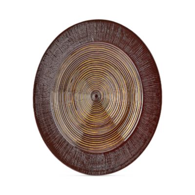 Global Views - Ribbed Charger, Garnet