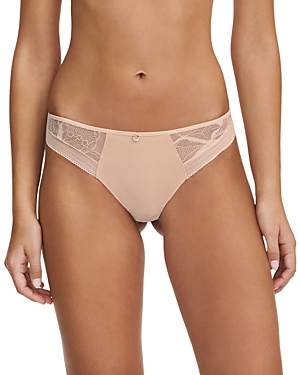 Chantelle True Lace Thong In Nude Blush