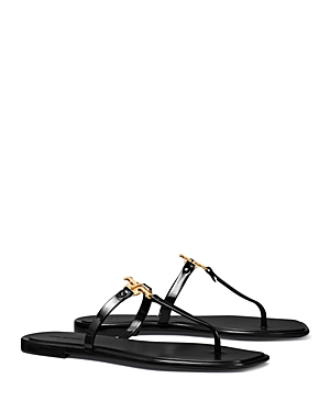 Shop Tory Burch Women's Roxanne Jelly Thong Sandals In Perfect Black/gold