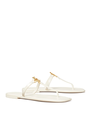 Shop Tory Burch Women's Roxanne Jelly Thong Sandals In Ivory/gold