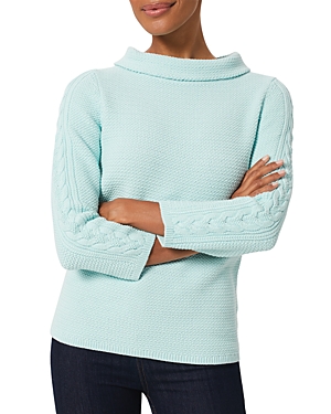 Hobbs London Camilla Cable Knit Sweater In Clearwater