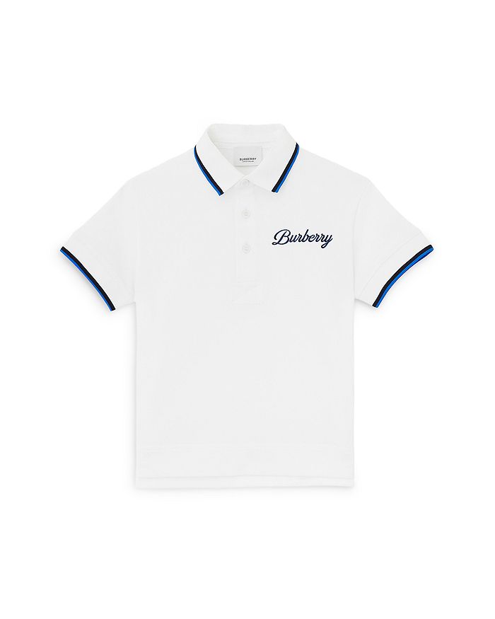 Burberry Boys' Langton Logo Script Cotton Piqué Polo Shirt - Little Kid ...