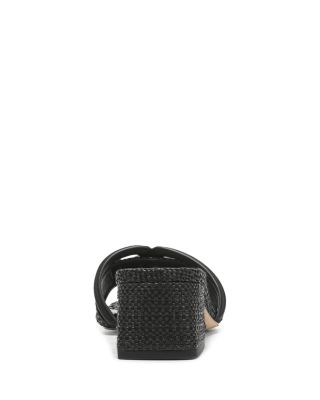 Women's Waylon Square Toe Logo Block Heel Sandals