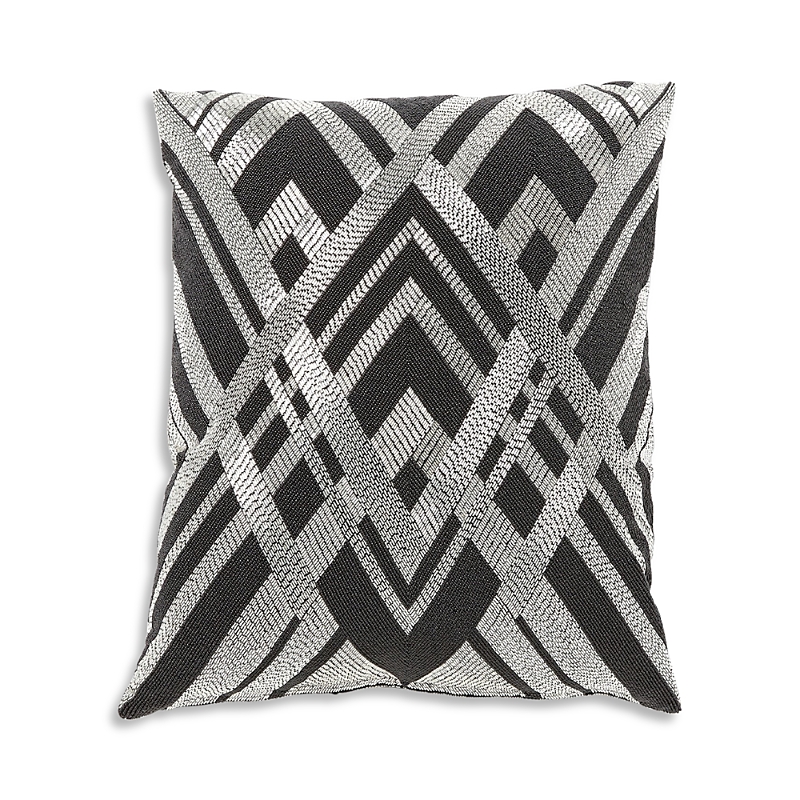 Global Views Woven Line Decorative Pillow, 20 x 20