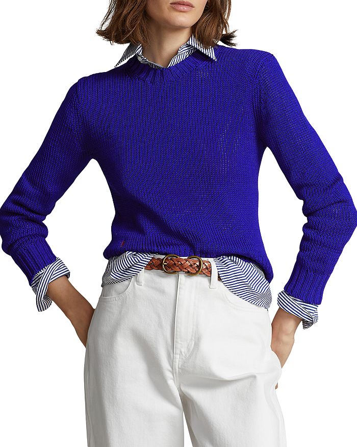 Ralph Lauren Cotton Crewneck Sweater | Bloomingdale's
