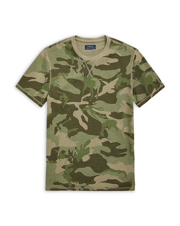 Polo Ralph Lauren Cotton Blend Waffle Knit Enzyme Washed Camouflage ...