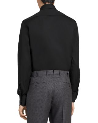 Black Trofeo™ Long Sleeve Tailored Fit Shirt