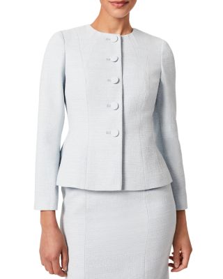 Hobbs London Layla Tweed Peplum Jacket