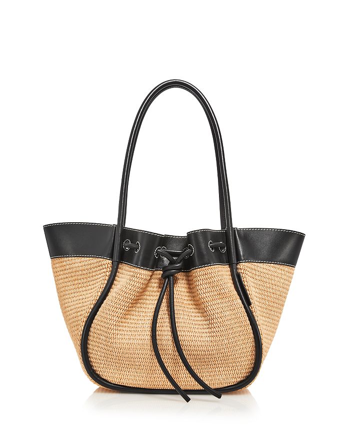 Proenza Schouler Large Ruched Leather Tote - Black