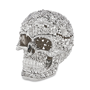 Shop Olivia Riegel Everleigh Skull Box In Silver
