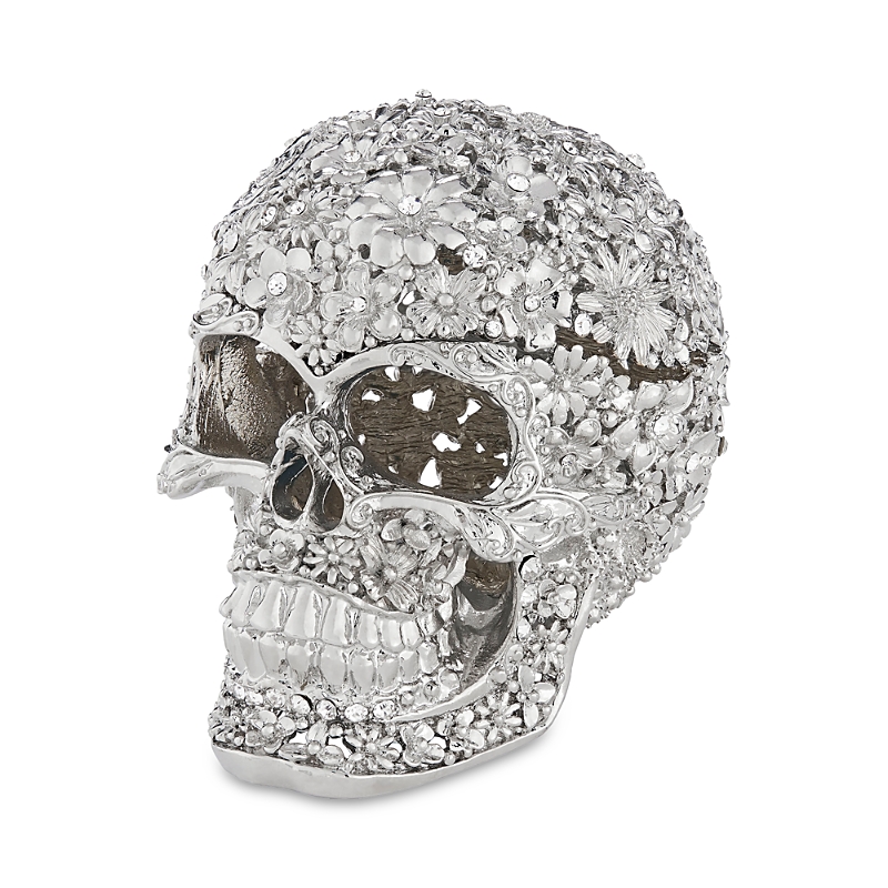 Olivia Riegel Everleigh Skull Box In Silver