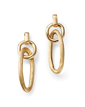 Shop Marco Bicego 18k Yellow Gold Jaipur Double Link Drop Earrings
