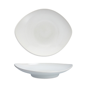 Fortessa Cloud Terre 10 Footed Platter, White, Set of 4