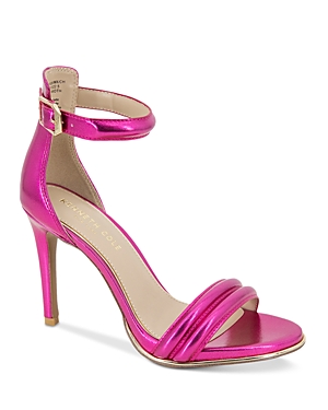 Kenneth Cole Women's Brooke Ankle Strap High Heel Sandals In Pink Pu