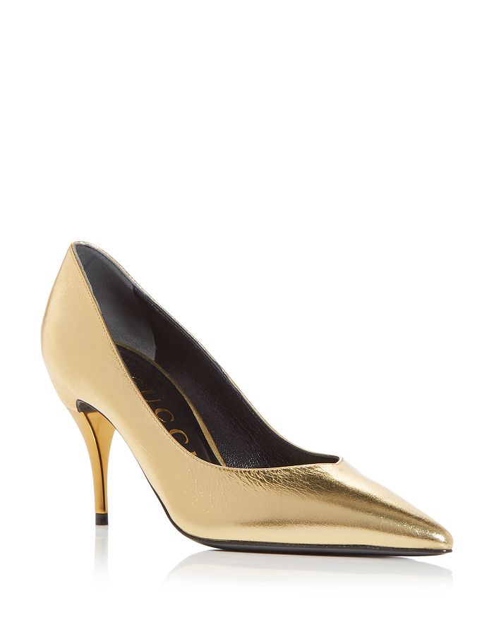 Gucci - Women's Pointed Toe High Heel Pumps