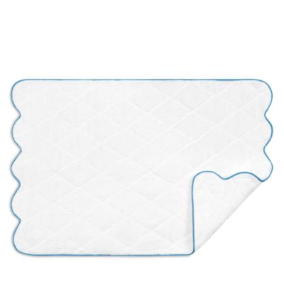 Matouk Cairo Scallop Hand Towel - Bright Sky