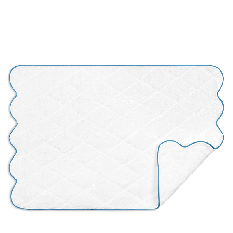 Matouk Cairo Scallop Quilted Mat In White