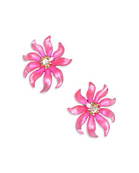 Alexis Bittar - Lily Large Lucite Flower Earrings 