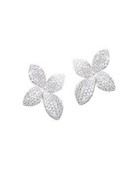 Pasquale Bruni - 18k White Gold Giardini Segreti Small Flower Diamond Earrings