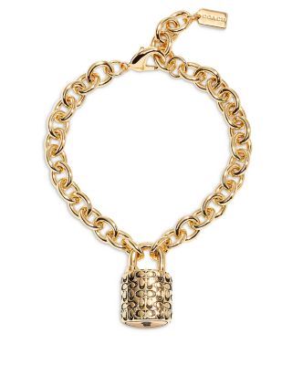 Logo Padlock Charm Bracelet