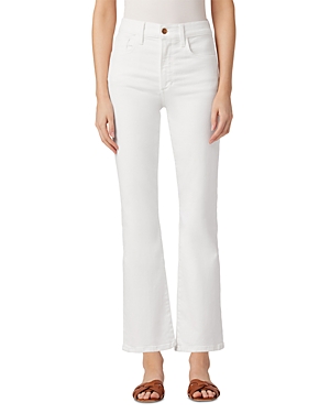 Shop Joe's Jeans The Callie High Rise Cropped Flare Jeans In White