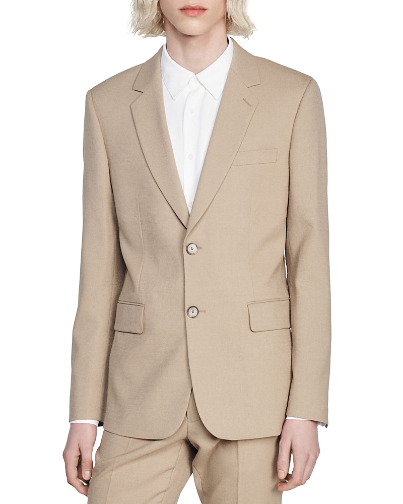Sandro Legacy Beige Blazer In Beige
