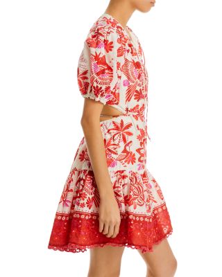 FARM Rio Rio Tiles Cotton Mini Dress | Bloomingdale's Women