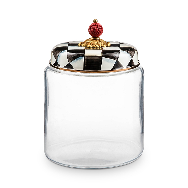 Mackenzie-childs Mackenzie Childs Courtly Check Large Kitchen Canister