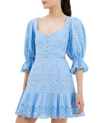 chinese dress ladies French Connection Clement Blue Bikita Lace Dress