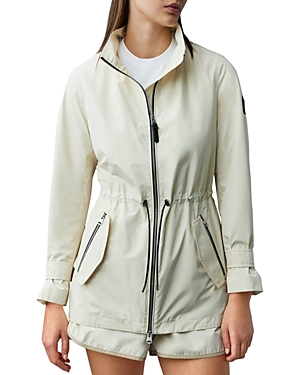 Shop Mackage Melany Rain Parka In Cream