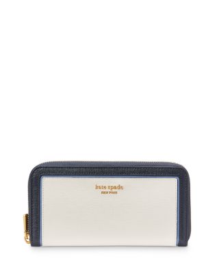kate spade new york Morgan Colorblocked Saffiano Leather Zip Around Continental Wallet
