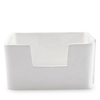 Melamine Lastra White Cocktail Napkin Holder